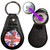 UK Keep Calm and Carry On - Hidden £1/€1 Shopping Token Medallion Key Ring