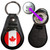 Canada Flag - Hidden £1/€1 Shopping Token Medallion Key Ring