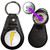 Lightning Bolt White - Hidden £1/€1 Shopping Token Medallion Key Ring