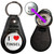 I Love Heart Tinsel - Hidden £1/€1 Shopping Token Medallion Key Ring
