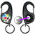 Skull Bow Pattern 3 - Carabiner £1/€1 Shopping token Key Ring Skull Bow Pattern 3 - Carabiner £1/€1 Shopping token Key Ring