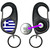 Greece Flag - Carabiner £1/€1 Shopping token Key Ring