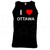 I Love Heart Ottawa - Quality Printed Cotton Gym Vest