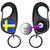 Sweden Flag - Carabiner £1/€1 Shopping token Key Ring