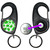 Skull Bow Pattern 2 - Carabiner £1/€1 Shopping token Key Ring Skull Bow Pattern 2 - Carabiner £1/€1 Shopping token Key Ring