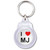 I Love MJ - Round Plastic Key Ring I Love MJ - Round Plastic Key Ring