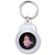 Black Girl Robot - Round Plastic Key Ring