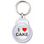 I Love Cake - Round Plastic Key Ring I Love Cake - Round Plastic Key Ring