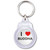 I Love Buddha - Round Plastic Key Ring I Love Buddha - Round Plastic Key Ring