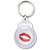 Lips - Round Plastic Key Ring