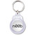 n00b - Round Plastic Key Ring n00b - Round Plastic Key Ring