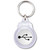 USB Logo - Round Plastic Key Ring