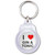 I Love Gin and Tonic - Round Plastic Key Ring