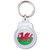 Wales Flag - Round Plastic Key Ring Wales Flag - Round Plastic Key Ring