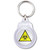 Biohazard - Round Plastic Key Ring
