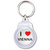 I Love Vienna - Round Plastic Key Ring I Love Vienna - Round Plastic Key Ring