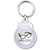 Mrs Geek - Round Plastic Key Ring Mrs Geek - Round Plastic Key Ring