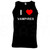 I Love Heart Vampires - Quality Printed Cotton Gym Vest