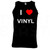 I Love Heart Vinyl - Quality Printed Cotton Gym Vest