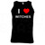 I Love Heart Witches - Quality Printed Cotton Gym Vest