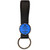 Blue Keep Calm and Carry On - Silicone Loop Key Ring