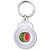 Fruit Machine Melon - Round Plastic Key Ring Fruit Machine Melon - Round Plastic Key Ring