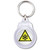 Low Temperature - Round Plastic Key Ring