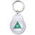 U Certificate - Round Plastic Key Ring U Certificate - Round Plastic Key Ring