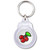 Fruit Machine Cherries - Round Plastic Key Ring Fruit Machine Cherries - Round Plastic Key Ring