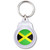 Jamaica Flag - Round Plastic Key Ring