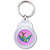 Swallow - Round Plastic Key Ring