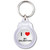 I Love My Dalmatian - Round Plastic Key Ring I Love My Dalmatian - Round Plastic Key Ring
