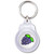 Fruit Machine Grapes - Round Plastic Key Ring Fruit Machine Grapes - Round Plastic Key Ring