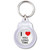 I Love You Long Time - Round Plastic Key Ring I Love You Long Time - Round Plastic Key Ring
