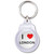 I Love London - Round Plastic Key Ring I Love London - Round Plastic Key Ring