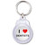 I Love Dentists - Round Plastic Key Ring