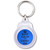 Blue Keep Calm and Carry On - Round Plastic Key Ring Blue Keep Calm and Carry On - Round Plastic Key Ring