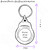 Unicorn Silhouette - Round Plastic Key Ring Unicorn Silhouette - Round Plastic Key Ring