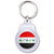 Iraq Flag - Round Plastic Key Ring Iraq Flag - Round Plastic Key Ring
