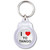 I Love To Tango - Round Plastic Key Ring I Love To Tango - Round Plastic Key Ring