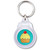 Cupcake - Round Plastic Key Ring
