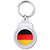 Germany Flag - Round Plastic Key Ring Germany Flag - Round Plastic Key Ring