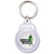 Zombie Hunter - Round Plastic Key Ring