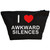 I Love Awkward Silences - Black Make Up Bag
