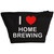 I Love Home Brewing - Black Make Up Bag
