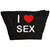 I Love S*x - Black Make Up Bag