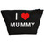 I Love Mummy - Black Make Up Bag