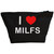 I Love Milfs - Black Make Up Bag