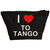 I Love To Tango - Black Make Up Bag