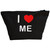 I Love Me - Black Make Up Bag